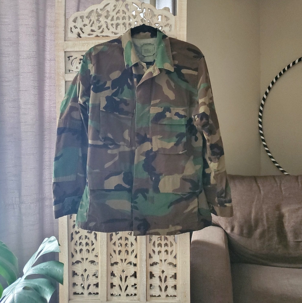 Camouflage print jacket